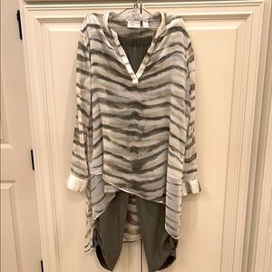 Chico's Olive Green Pant Set